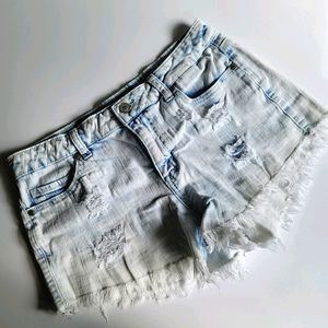 Altar'd State Destroyed Denim Shorts
